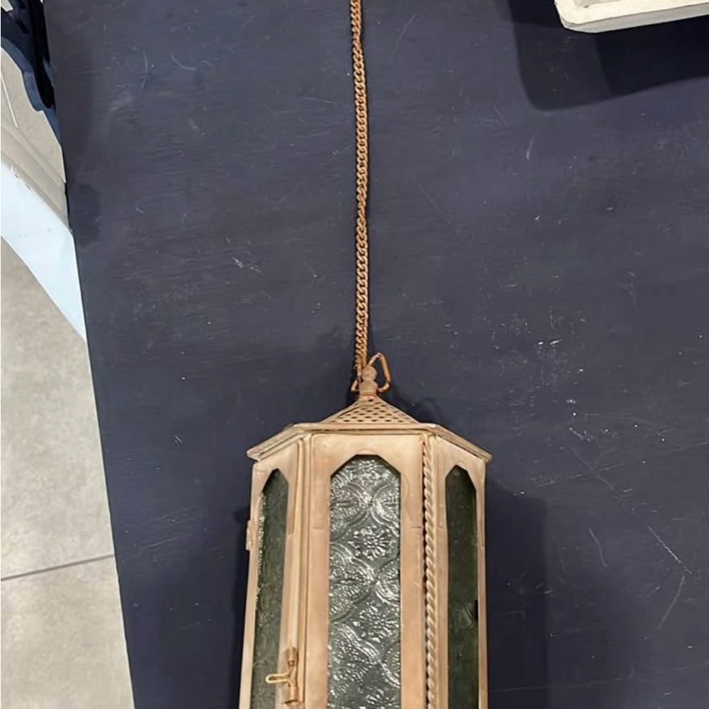 Vintage Hanging Lantern with Chain